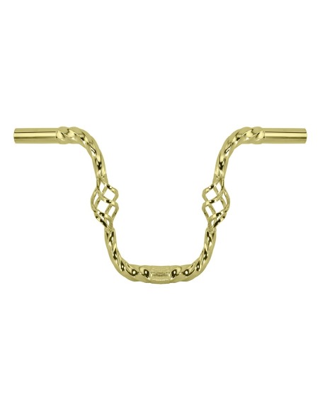 Cage Twisted Handlebar 9 25.4mm Gold.